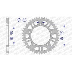 AFAM Ultralight self-cleaning aluminum crown 72101 - 420 1074724002