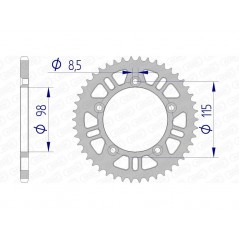 AFAM aluminum crown 72101 - 420 1074725002