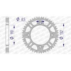 AFAM Ultralight self-cleaning aluminum crown 72102 - 428 1074726005