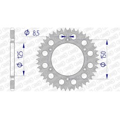 AFAM Ultralight self-cleaning aluminum crown 72304 - 520 1074735002