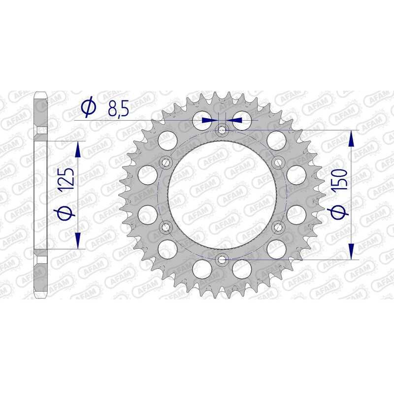 AFAM Ultralight self-cleaning aluminum crown 72304 - 520 1074735002
