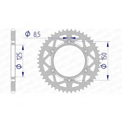 AFAM aluminum crown 72304 - 520 1074736005