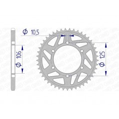 AFAM aluminum crown 87606 - 520 1074766005