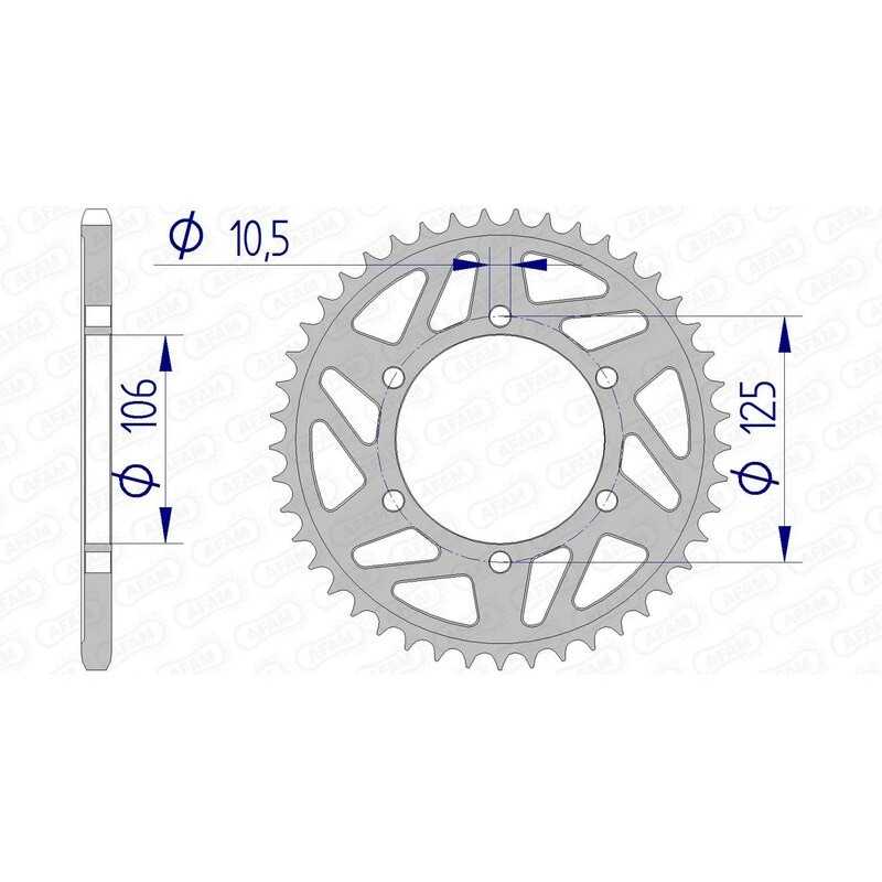 AFAM aluminum crown 87606 - 520 1074766005