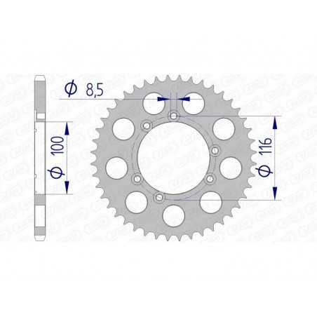 AFAM aluminum crown 93303 - 520 1074805002