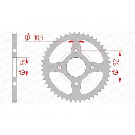 AFAM Corona acero estándar 12115 - 420 1074407002