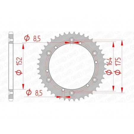 AFAM Corona acero estándar 12500 - 520 1074440003