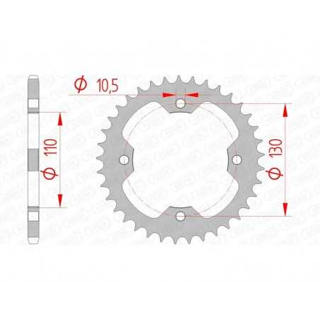AFAM Corona acero estándar 16406 - 520 1074569004