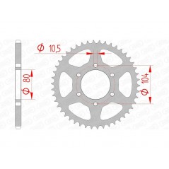 AFAM Standard steel crown 16606 - 520 1074587002