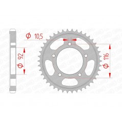 AFAM Standard steel crown 16900 - 530 1074593002