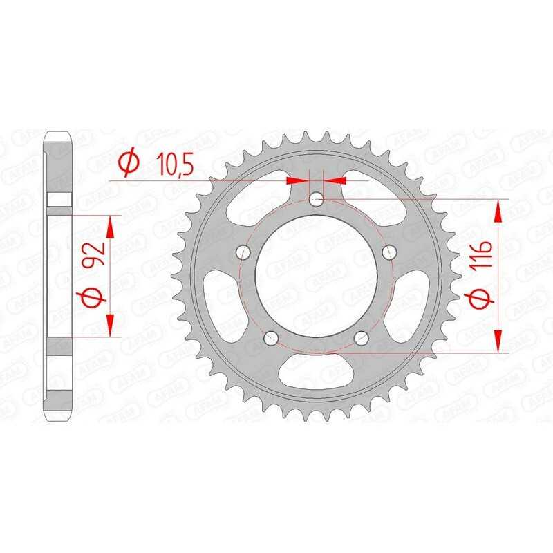 AFAM Standard steel crown 16900 - 530 1074593002