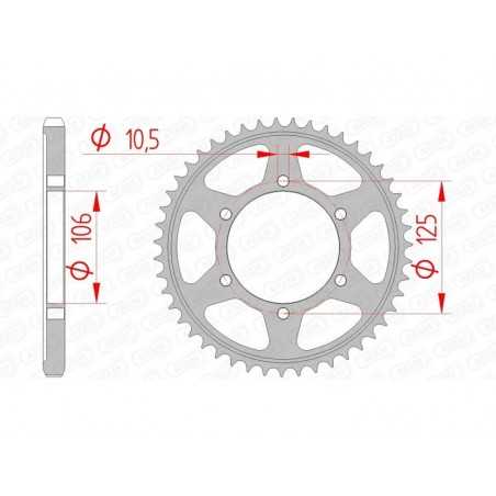 AFAM Corona acero estándar 86605 - 525 1074760002