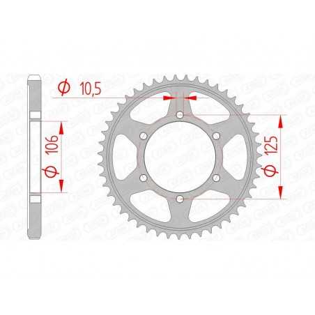 AFAM Corona acero estándar 86605 - 525 1074760004