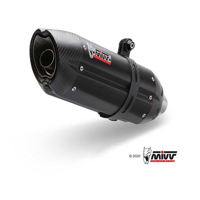 MIVV Motorcycle exhaust position STANDARD SPORT SLIP-ON SUONO BLACK WITH CARBON CAP S.048.L9