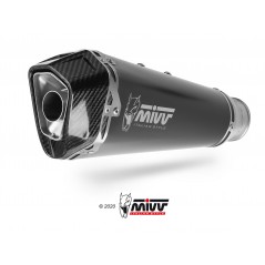 MIVV Escape moto completo posicion STANDARD SPORT FULL SYSTEM 2X1 DELTA RACE BLACK INOX K.044.LDRB