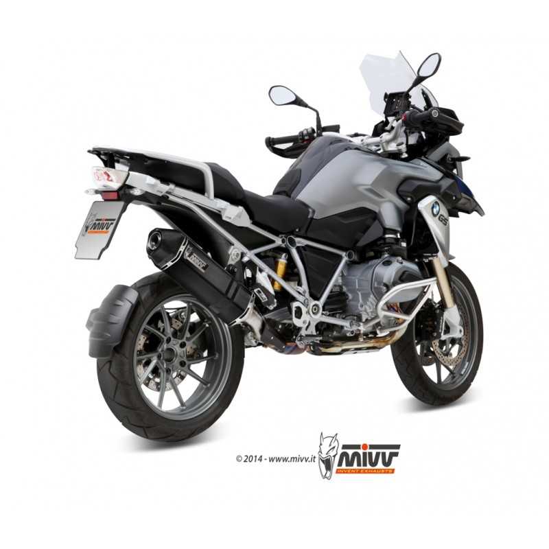 MIVV Motorcycle exhaust position STANDARD SPORT SLIP-ON OVAL TITANIUM WITH CARBON CAP B.016.LNC