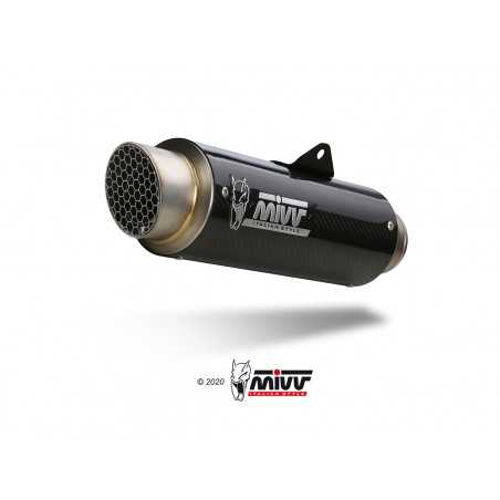 MIVV Escape moto completo posicion alto / HIGH UP SPORT FULL SYSTEM 1X1 GPPRO CARBON H.077.L2P