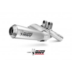MIVV Motorcycle exhaust position STANDARD SPORT SLIP-ON X-M1 BLACK INOX B.038.LC4B