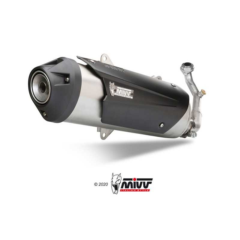 MIVV Escape moto completo posicion STANDARD URBAN FULL SYSTEM 1X1 INOX C.KY.0013.K