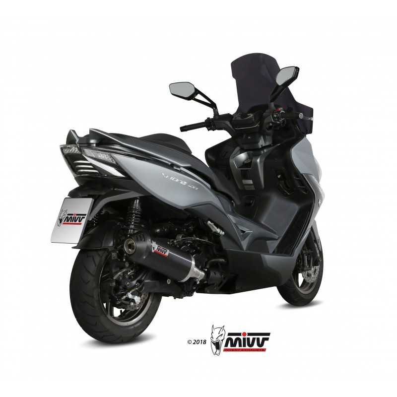 MIVV Escape moto completo posicion STANDARD URBAN FULL SYSTEM 1X1 INOX C.KY.0012.K