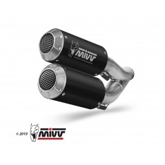 MIVV Escape moto posicion STANDARD SPORT 2 SLIP-ON MK3 BLACK INOX H.069.LM3B