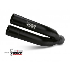 MIVV Escape moto posicion STANDARD SPORT SLIP-ON DOUBLE GUN BLACK INOX K.045.LDGB
