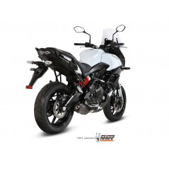MIVV Escape moto completo posicion STANDARD SPORT FULL SYSTEM 2X1 SUONO BLACK WITH CARBON CAP K.041.L9