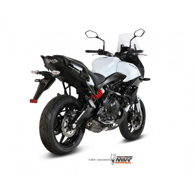MIVV Escape moto completo posicion STANDARD SPORT FULL SYSTEM 2X1 SUONO BLACK WITH CARBON CAP K.041.L9