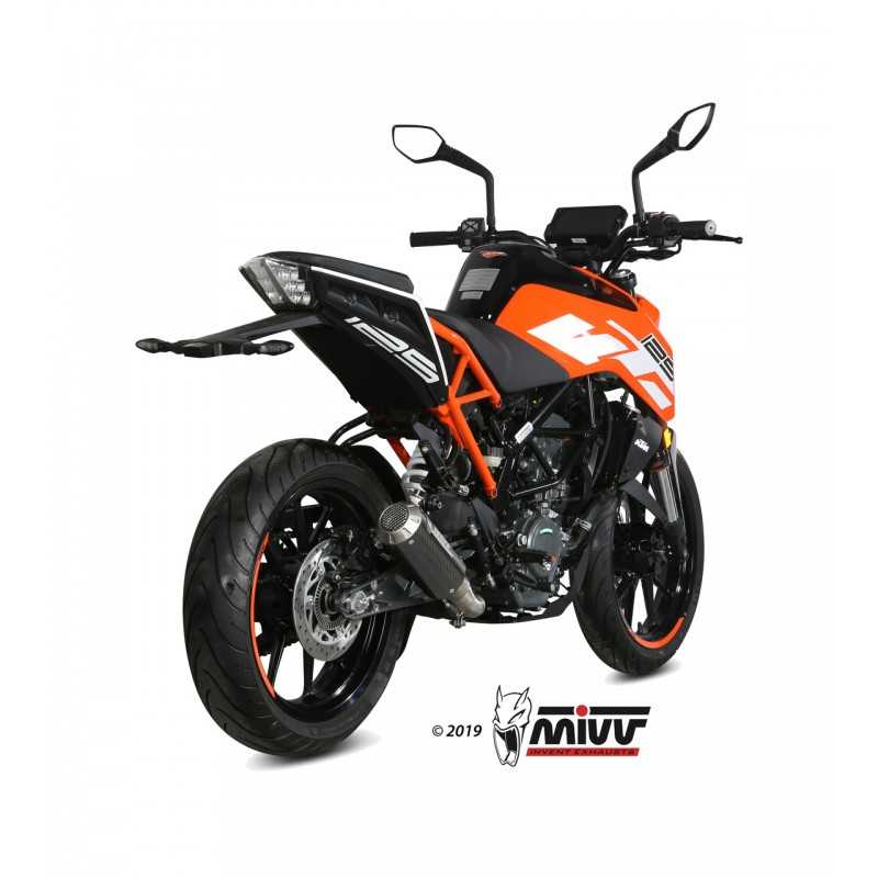 MIVV Motorcycle exhaust position STANDARD SPORT SLIP-ON X-M1 BLACK INOX KT.019.LC4B