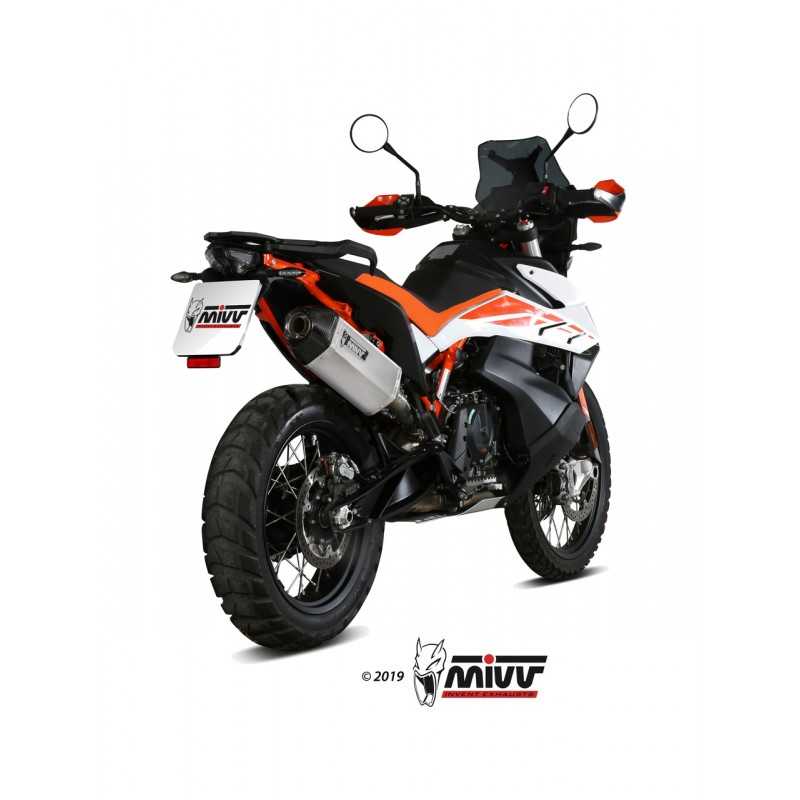 MIVV Motorcycle exhaust position STANDARD SPORT SLIP-ON SPEED EDGE BLACK INOX KT.021.LRB