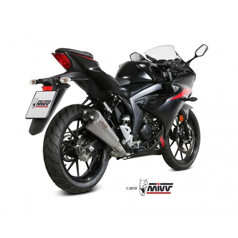 MIVV Escape moto completo posicion STANDARD SPORT FULL SYSTEM 1X1 MK3 BLACK INOX S.055.SM3B