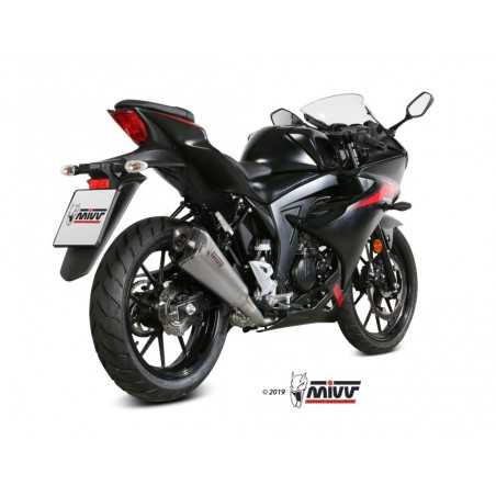 MIVV Complete motorcycle exhaust position STANDARD SPORT FULL SYSTEM 1X1 MK3 BLACK INOX S.055.SM3B