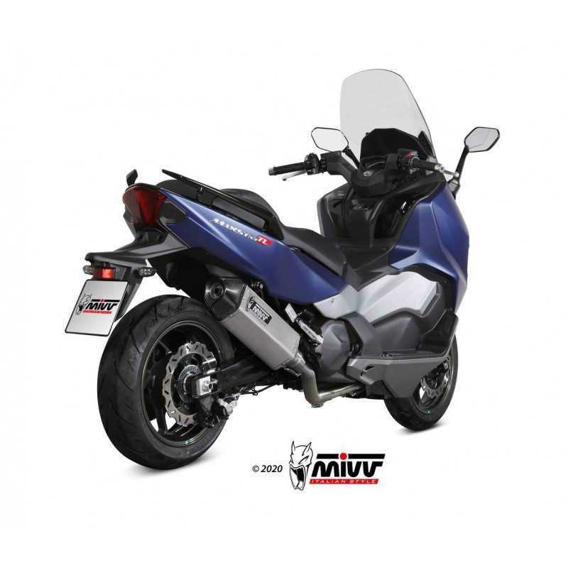 MIVV Escape moto completo posicion STANDARD SPORT FULL SYSTEM 2X1 SPEED EDGE INOX SY.002.LRX