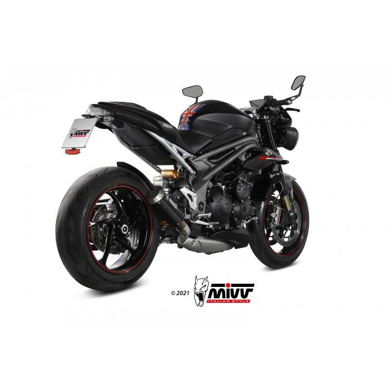 MIVV Escape moto posicion STANDARD SPORT SLIP-ON X-M5 BLACK INOX T.021.SC5B