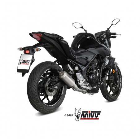 MIVV Escape moto completo posicion STANDARD POWER STEEL FULL SYSTEM 2X1 MK3 INOX X.YA.0008.SM3X