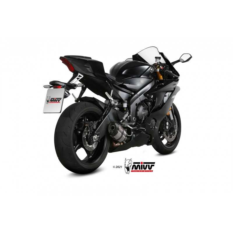 MIVV High position motorcycle exhaust / HIGH UP SPORT SLIP-ON GPPRO BLACK INOX Y.063.LXBP