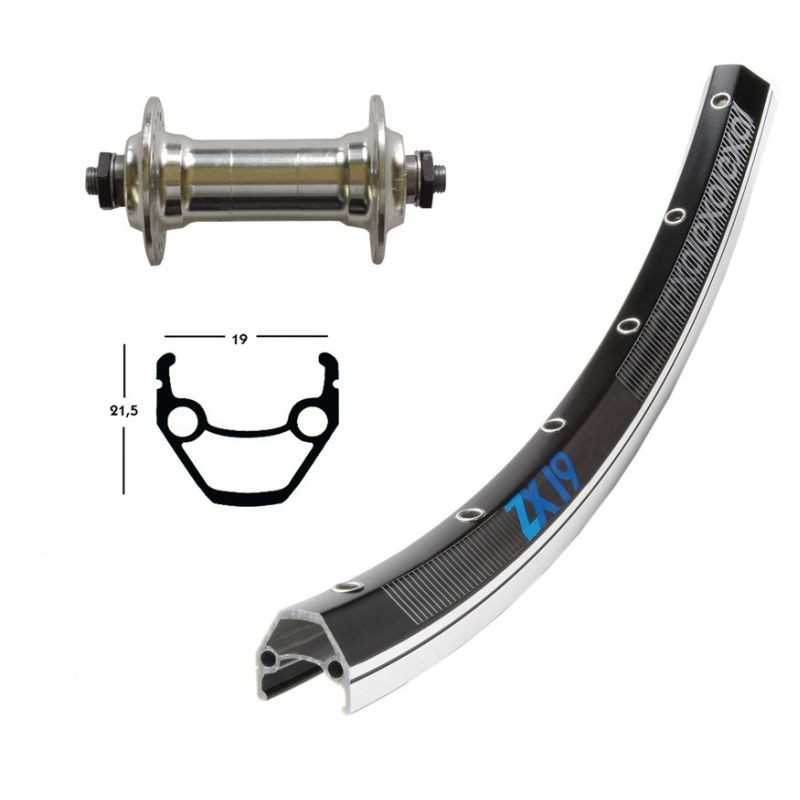 EXAL Rueda delantera 36 agujeros 26x1.75 WINORA ZX 19 QR 100 MM (559-19) 703386