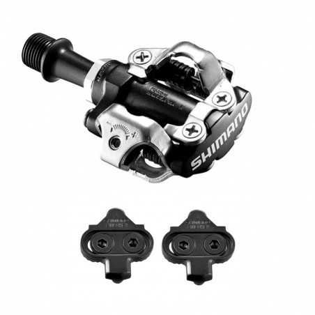 SHIMANO Pedales bicicleta + calas M520 SPD SM-SH51 4524667060475