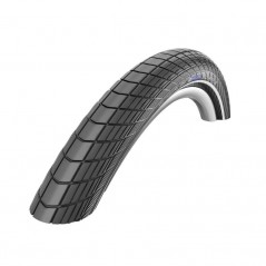 SCHWALBE Cubierta neumatico BIG APPLE 24x2.00 RACE-GUARD HS430 LITESKIN RIGIDA NEGRO CON REFLECTANTE 50-507 318424