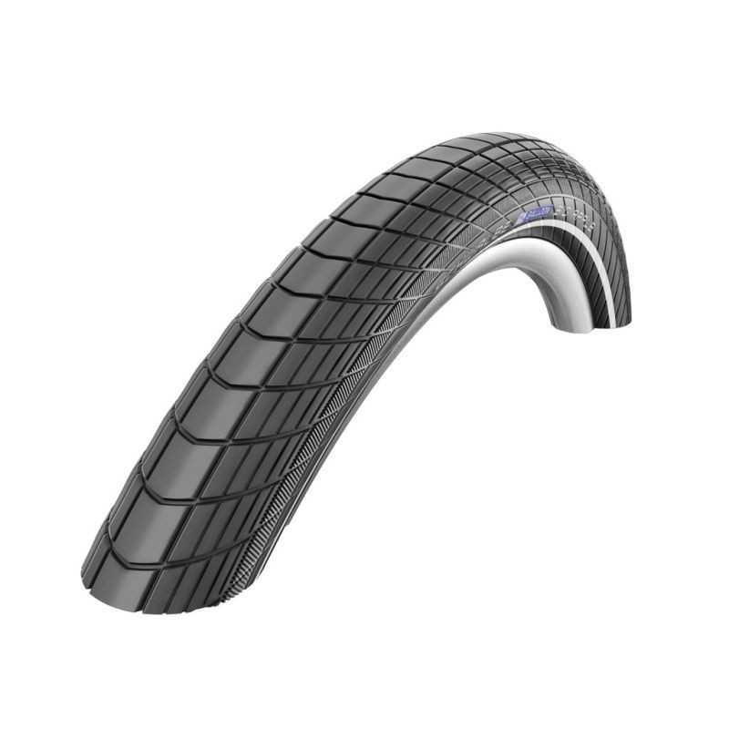 SCHWALBE Cubierta neumatico BIG APPLE 24x2.00 RACE-GUARD HS430 LITESKIN RIGIDA NEGRO CON REFLECTANTE 50-507 318424