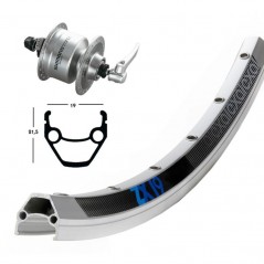 EXAL Rueda de aluminio RD 26X1.75 3N72 QR ZX 19 NIRO 703141VAR-2