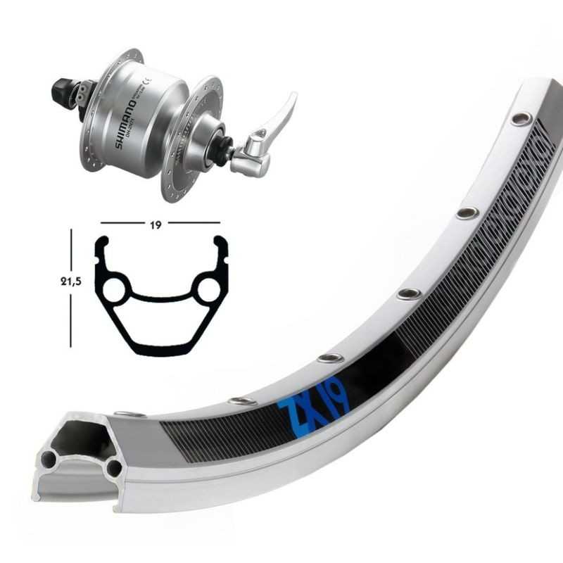 EXAL Rueda de aluminio RD 26X1.75 3N72 QR ZX 19 NIRO 703141VAR-2