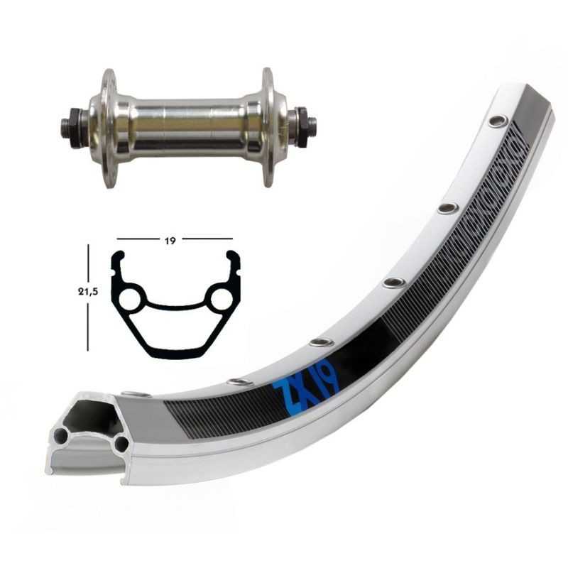 EXAL Rueda delantera 36 agujeros 28x1.75 WINORA ZX 19 QR 100 MM (622-19) 703398