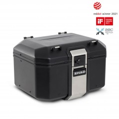 SHAD Maleta baul trasero moto equipaje TR48 TERRA BLACK EDITION D0TR48100B