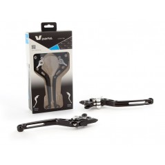 V PARTS Juego manetas freno/embrague con tornillos y adaptador 175 MM STANDARD CNC 1067156
