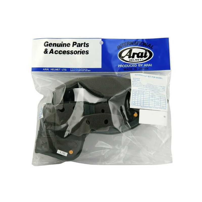 ARAI Recambio interior casco moto (III - M/L) REBEL/CHASER-V 8003705001VAR