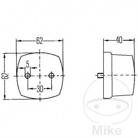 HELLA Position light 102.12.45