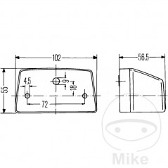 HELLA license plate light 102.94.79