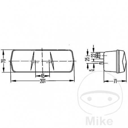 HELLA Right rear light 102.22.76