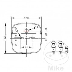 GEKA Tail light left/right trailer E123 102.23.26